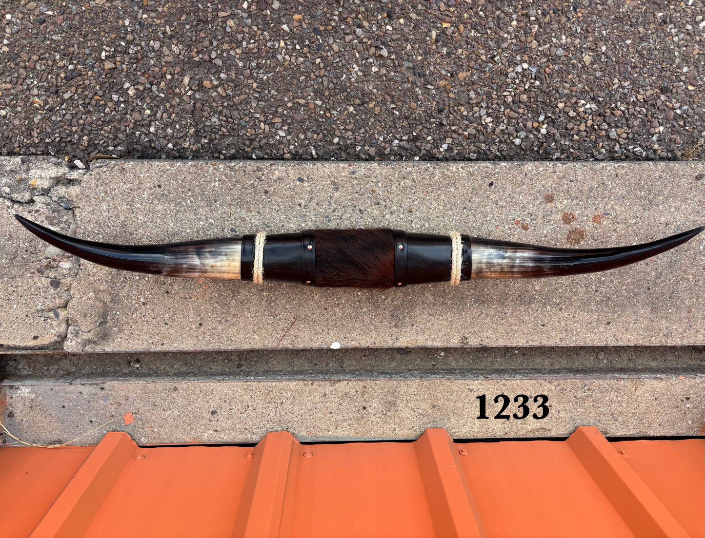 Jefe's SPECIAL #1233 - 39" - XXXL "Cuatro Pies" Bull Horns - Polished Steer Longhorn Mounted Taxidermy - South West Art Cowboy Ranch Decor (Copy) (Copy)