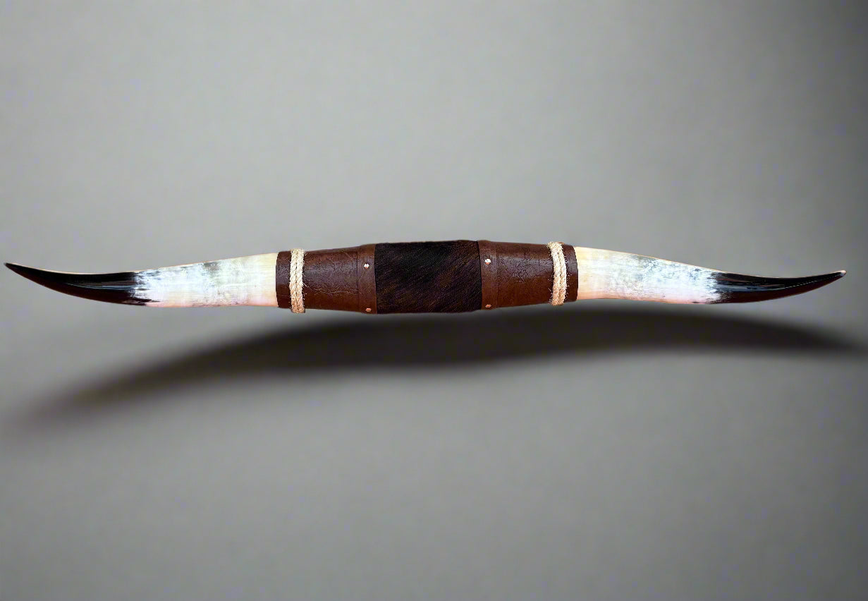 Jefe's SPECIAL #1238 - 35" - XXL "Tres Pies" Bull Horns - Polished Steer Longhorn Mounted Taxidermy - South West Art Cowboy Ranch Decor (Copy) (Copy) (Copy)