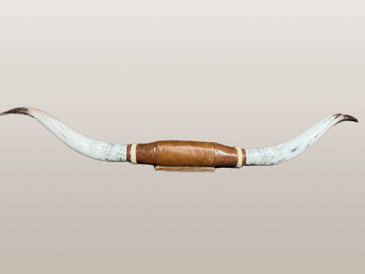 Jefe's VIXL 7ft "Siete Pies” Longhorns | Polished Steer Bull Mounted Taxidermy Art | Cowboy Country Truck South Decor | PICKUP ONLY in DC, MD, VA, TX