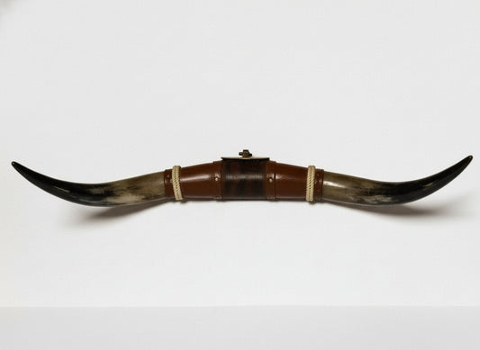 Jefe's SPECIAL #855 - 32" - XL "Doble Grande" Bull Horns - Polished Steer Longhorn Mounted Taxidermy South West Art Cowboy Ranch Wall Decor