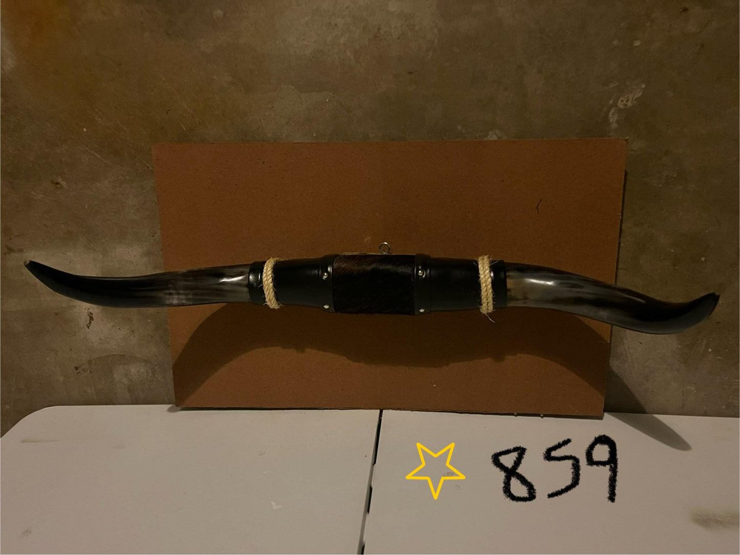 Jefe's SPECIAL #859 - 29" - XL "Doble Grande" Bull Horns - Polished Steer Longhorn Mounted Taxidermy South West Art Cowboy Ranch Wall Decor