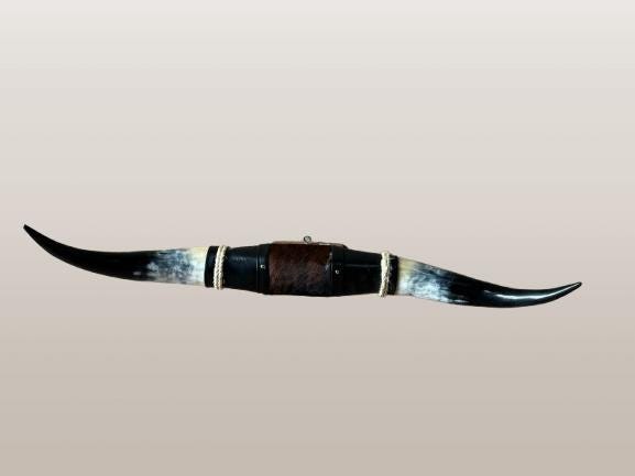 Jefe's SPECIAL #1024 - 37" - XXL "Tres Pies" Bull Horns - Polished Steer Longhorn Mounted Taxidermy - South West Art Cowboy Ranch Wall Decor