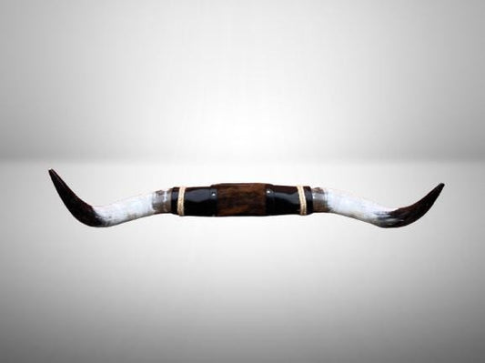 Jefe's SPECIAL #1112 - 34" - XXL "Tres Pies" Bull Horns - Polished Steer Longhorn Mounted Taxidermy - South West Art Cowboy Ranch Wall Decor