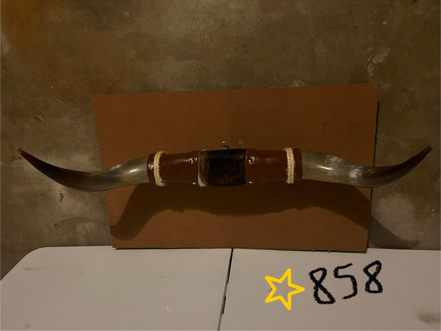 Jefe's SPECIAL #858 - 30" - XL "Doble Grande" Bull Horns - Polished Steer Longhorn Mounted Taxidermy South West Art Cowboy Ranch Wall Decor