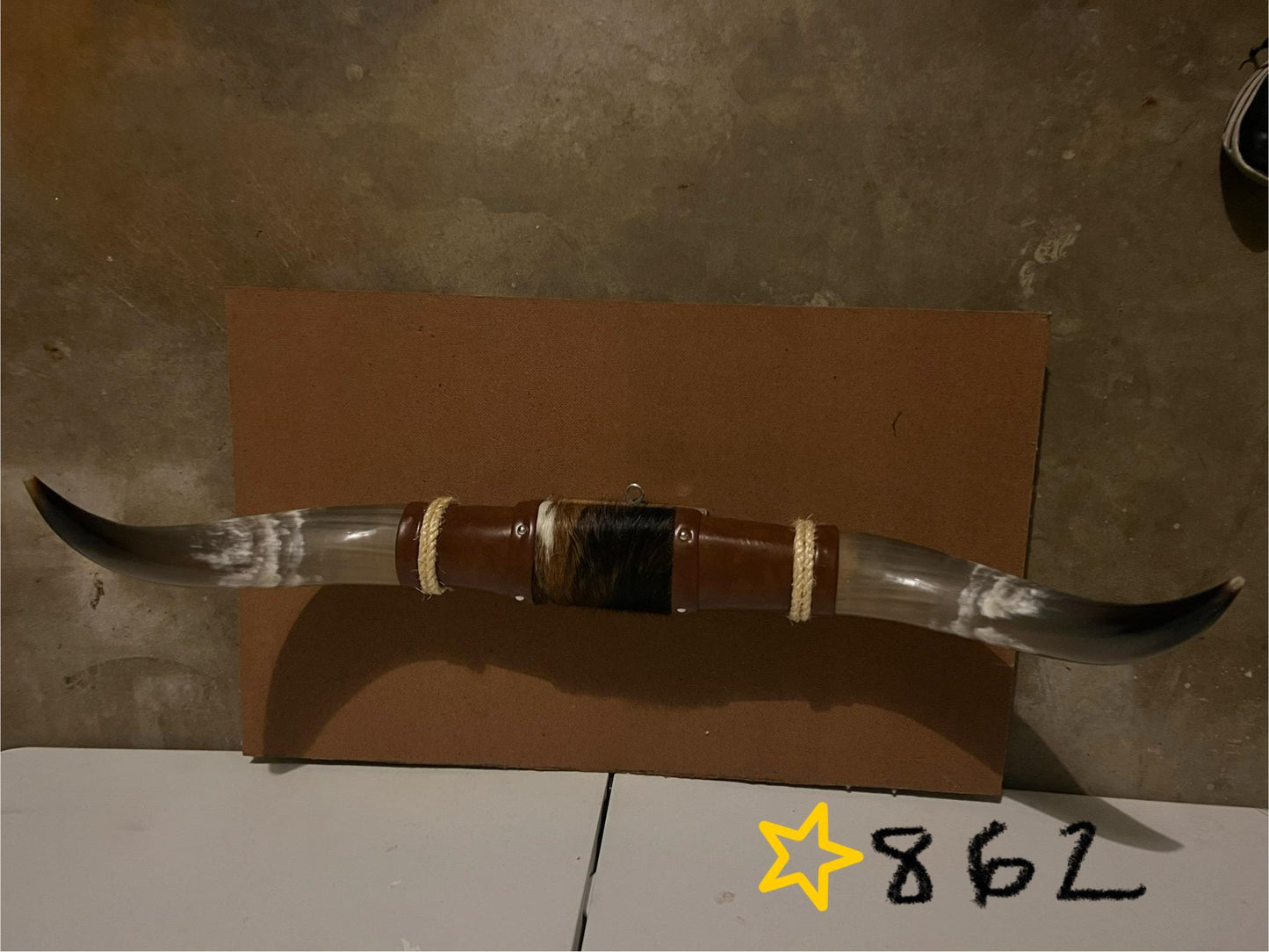 Jefe's SPECIAL #862 - 28" - XL "Doble Grande" Bull Horns - Polished Steer Longhorn Mounted Taxidermy South West Art Cowboy Ranch Wall Decor