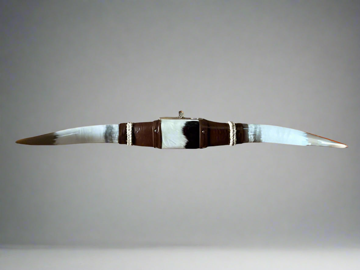 Jefe's SPECIAL #1029- 30" - XL "Doble Grande" Bull Horns - Polished Steer Longhorn Mounted Taxidermy South West Art Cowboy Ranch Wall Decor