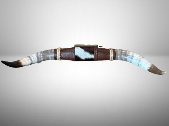 Jefe's SPECIAL #1041- 28" - XL "Doble Grande" Bull Horns - Polished Steer Longhorn Mounted Taxidermy South West Art Cowboy Ranch Wall Decor