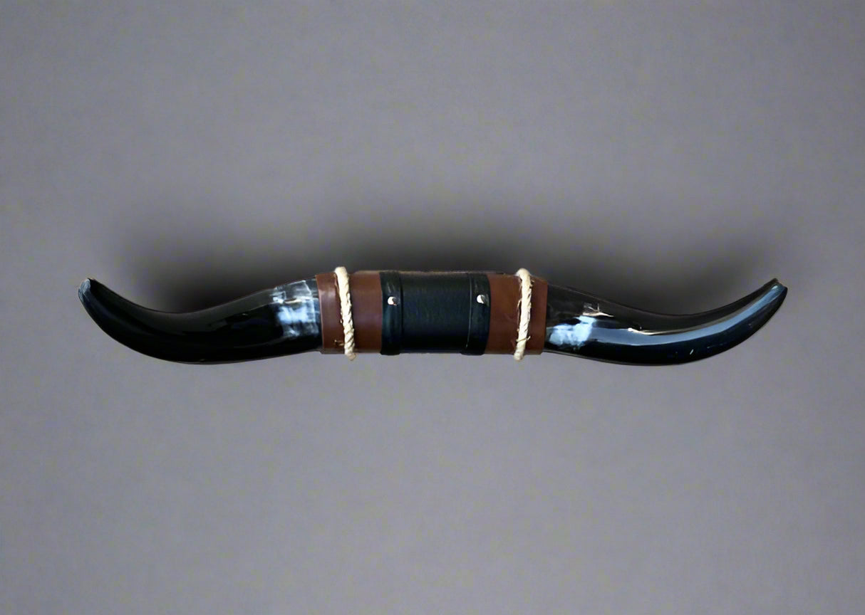 Jefe's SPECIAL #639: Medium "Sencillo" - 18" - Mahogany Mocha w/ Marbled Horns - Polished Mount Longhorn Steer Bull Cowboy Art Decor