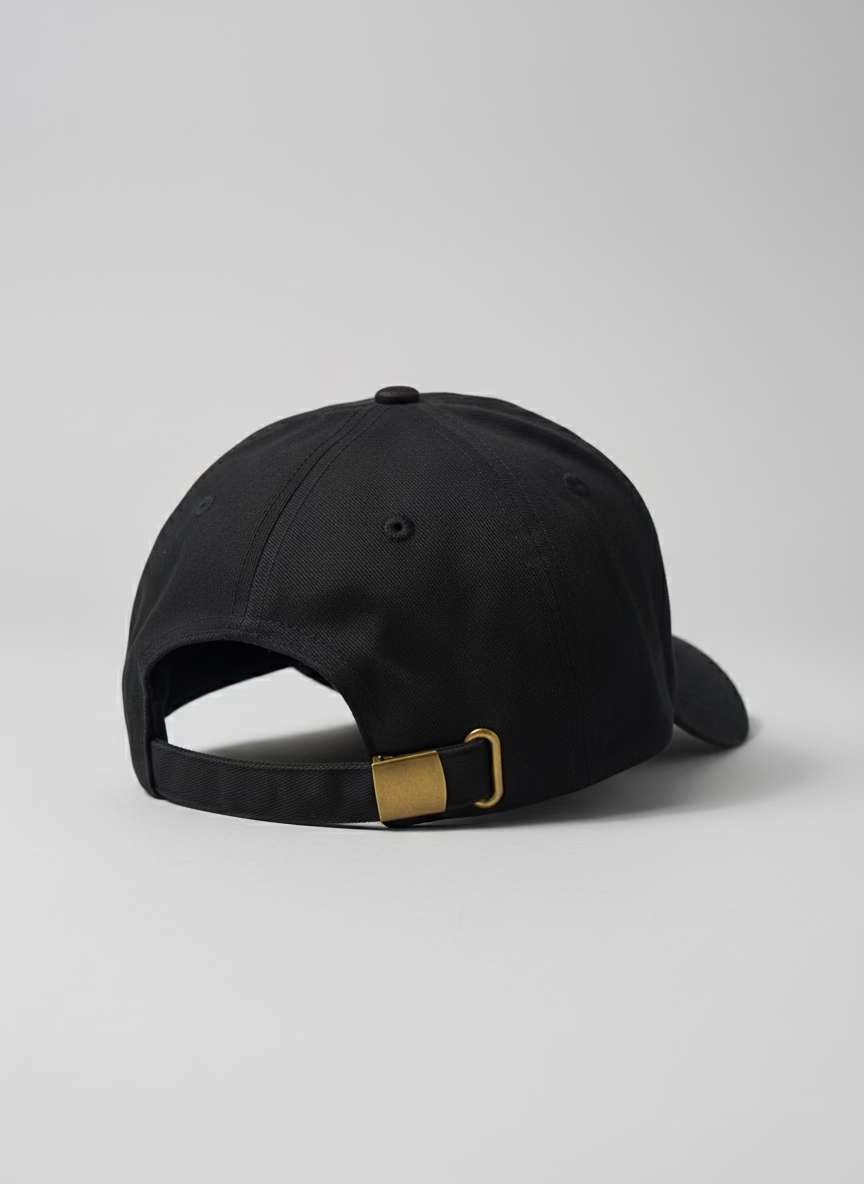 Jefe's Horns Embroidered Unstructured Twill Hat Black Cap