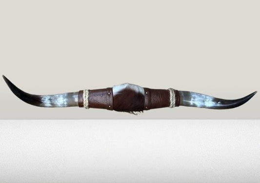 Jefe's SPECIAL #986- 28" - XL "Doble Grande" Bull Horns - Polished Steer Longhorn Mounted Taxidermy South West Art Cowboy Ranch Wall Decor