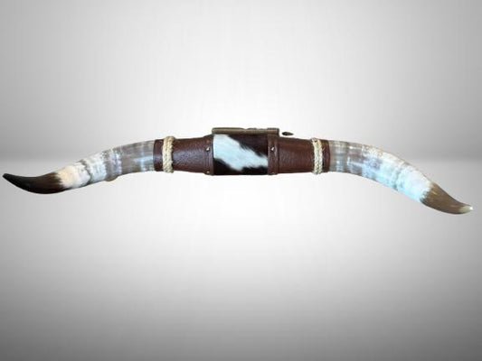 Jefe's SPECIAL #1041- 28" - XL "Doble Grande" Bull Horns - Polished Steer Longhorn Mounted Taxidermy South West Art Cowboy Ranch Wall Decor