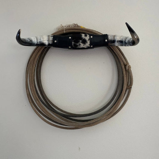 Jefe's Medium “Sencilla” Horns - Polished Steer Bull Longhorn Taxidermy Mount South Native Art Cowboy Country Cattle Ranch Farm Truck Decor