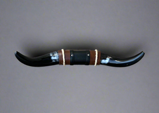 Jefe's SPECIAL #639: Medium "Sencillo" - 18" - Mahogany Mocha w/ Marbled Horns - Polished Mount Longhorn Steer Bull Cowboy Art Decor